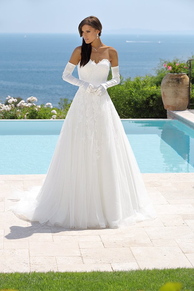 Strapless Trouwjurk